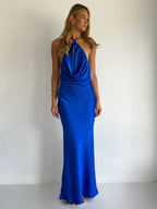 By Nicola Lucia Maxi Dress in Cobalt