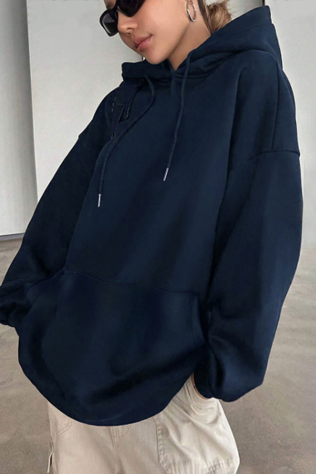 Casual Leopard Star Print Hoodie