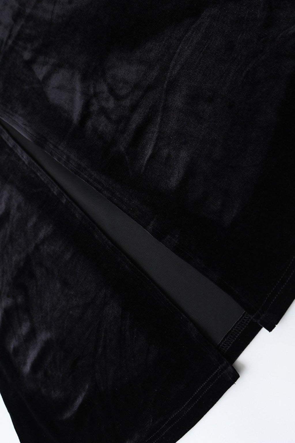 Black Velvet Strappy Backless Maxi Dress