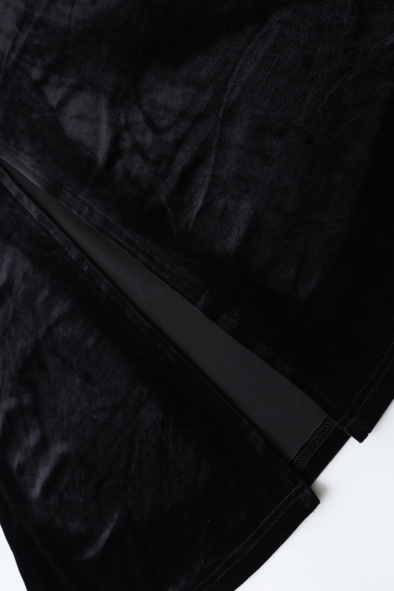 Black Velvet Strappy Backless Maxi Dress