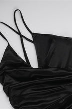 Sexy Halter Neck Crisscross Split Maxi Dress Party Dress