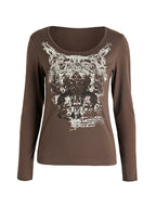 Justice Goth Punk Long Sleeve Tee