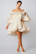 Verna Off Shoulder Ruffle Mini Dress