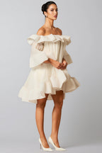 Verna Off Shoulder Ruffle Mini Dress