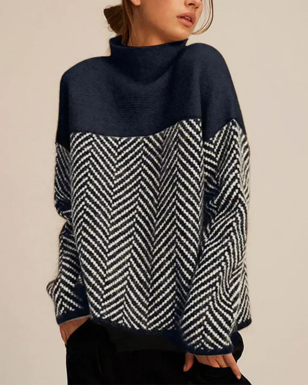 | Cotton Turtleneck Sweater
