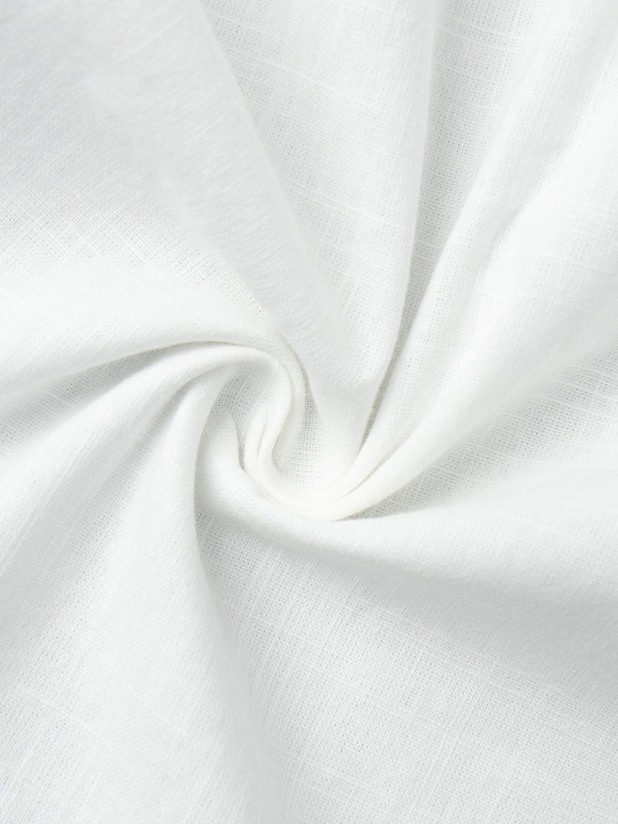 Pure Cotton Lapel Hip-hugging Shirts Mini&Short Dresses