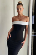 Off-shoulder Bodycon Long Party Dress