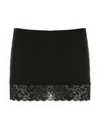 Lace Wrap Hip Slimming Mini Skirt