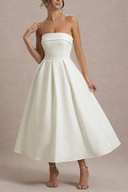 Celine Strapless Midi Dress