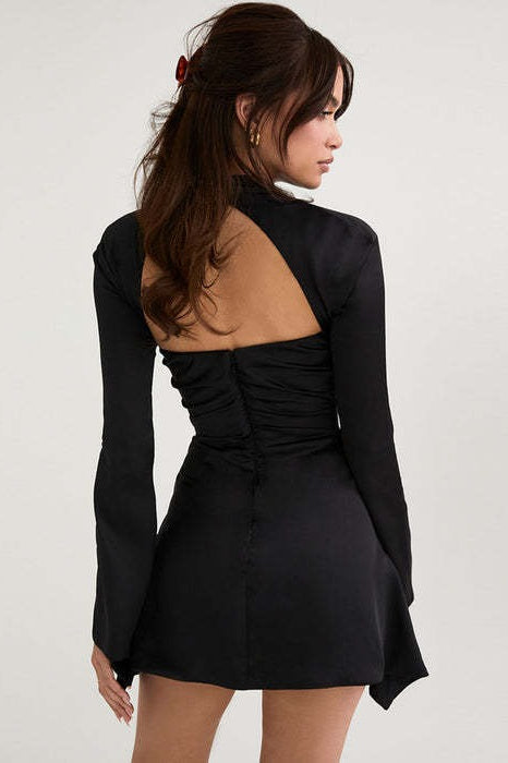 Sexy Knit Classic Color Cocktail Dress