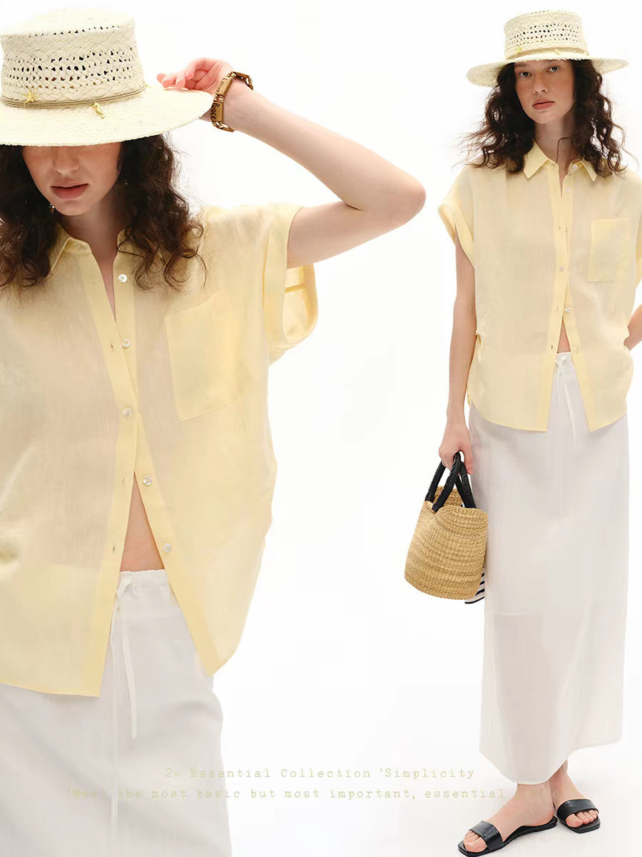 Women's Solid Color Shirt