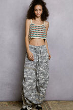 POL Cropped Crochet Cami with Scalloped Edge