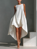 Liora | Linen Sleeveless Midi Dress