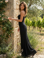 Cowl Neck Animal Pattern Fishtail Maxi Cami Dress For Women 2026