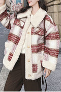 Plaid Sherpa Jacket