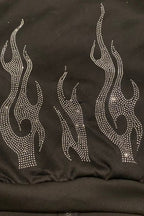 Street Style Flame Zipper Hoodie