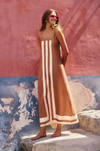 Sea Resort Colorblock Maxi Dress