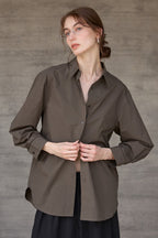 High Density Cotton Collared Blouse