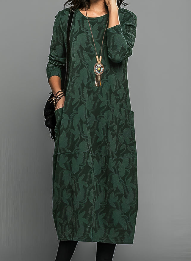 Begoña Chic Printed Dress Elevated Occasion Wear