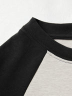 Kitten Print Raglan Long Sleeve Tee