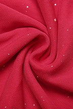 Sequin Spaghetti Strap Bustier Asymmetric Ruffle Bodycon Mini Dress