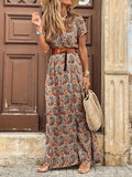 Gabriela Aesthetic Floral Maxi Dress Statement Occasion Edit