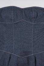 Sexy Strapless Denim Dress