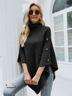 Poncho For Women High Collar Cape Spring Outerwear