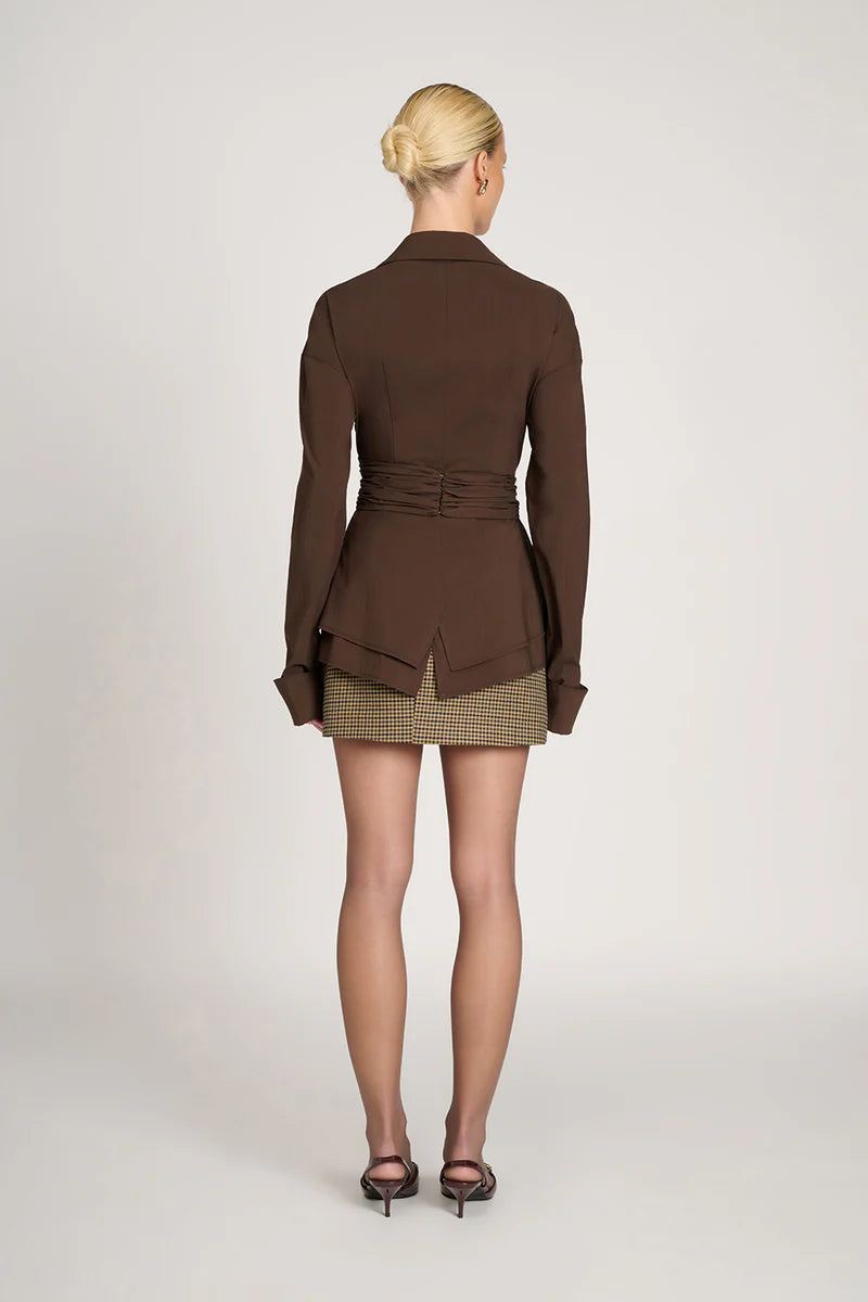 The Vivienne — Draped Waist Shirt