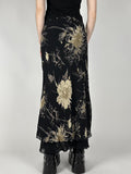 Floral Print Maxi Skirt