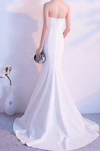 Bow Strapless Mermaid Maxi Dress