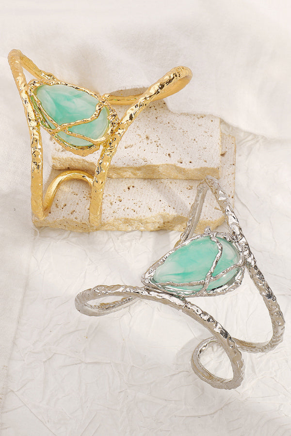 Fashionable Lava Texture Irregular Opening Bracelet