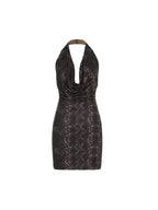 Low-Cut Neckline Sexy Mini Dress