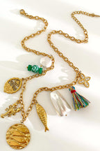 Bohemian Multi-pendant Beaded Necklace