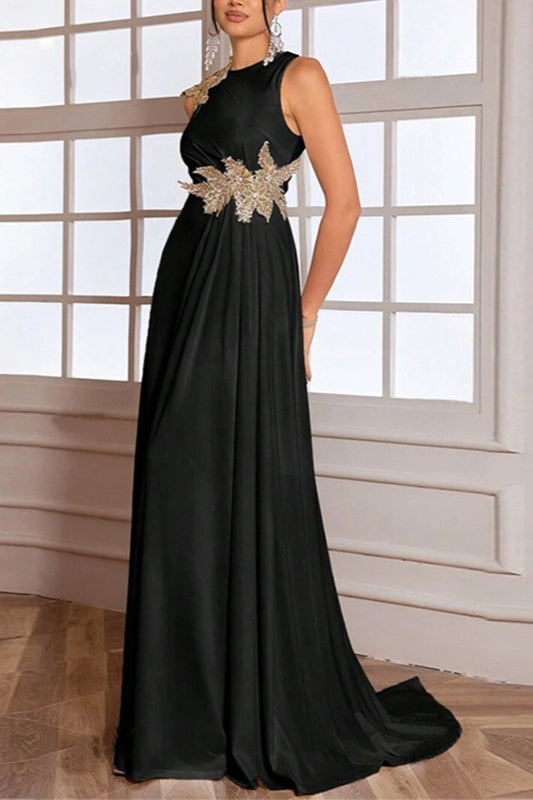 Black Sleeveless Bodycon Maxi Dress