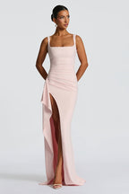 Spaghetti Strap High Slit Maxi Dress
