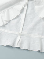 Pure Cotton Lapel Hip-hugging Shirts Mini&Short Dresses