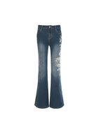 Vintage Gradient Niche Flare Jeans