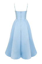 | Strapless V-neck Sleeveless Maxi Dress