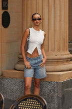 Sleeveless Slim Fit Knit Top