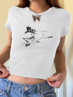 Vintage Guitar Hand Printed Tee