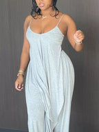 Full Size Asymmetrical Hem Cami and Pants Set Plus Size