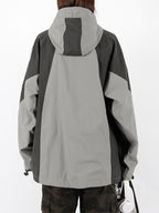 Outdoor Color Block Splice Hooded Jacket