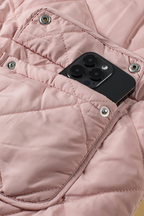 Quilted Sherpa-Lined Vest Coat