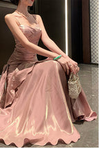 Sweetheart Spaghetti Strap Ruched Knot Detail Tiered Mermaid Maxi Gown