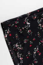 Ruffle Collar Long Sleeve Floral Dress