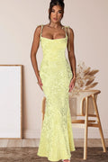 Sash Backless Mermaid Dress