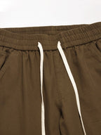 Casual Zipper Decor Cargo Pants