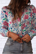 Alice Button Down Floral Long Sleeve Shirt