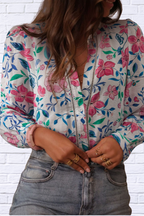 Alice Button Down Floral Long Sleeve Shirt